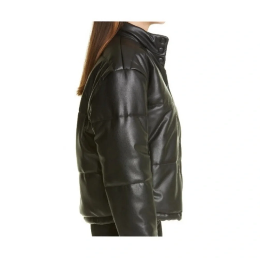 NWT Rails Otto Faux Leather Jacket in Black - Picture 9 of 16